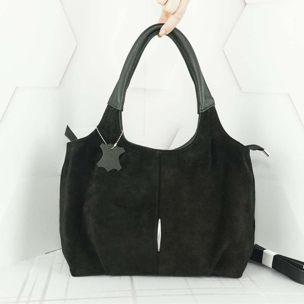 Кожаная женская сумка №217 черный