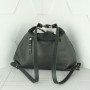 Кожаная  сумка-рюкзак №208 черный
