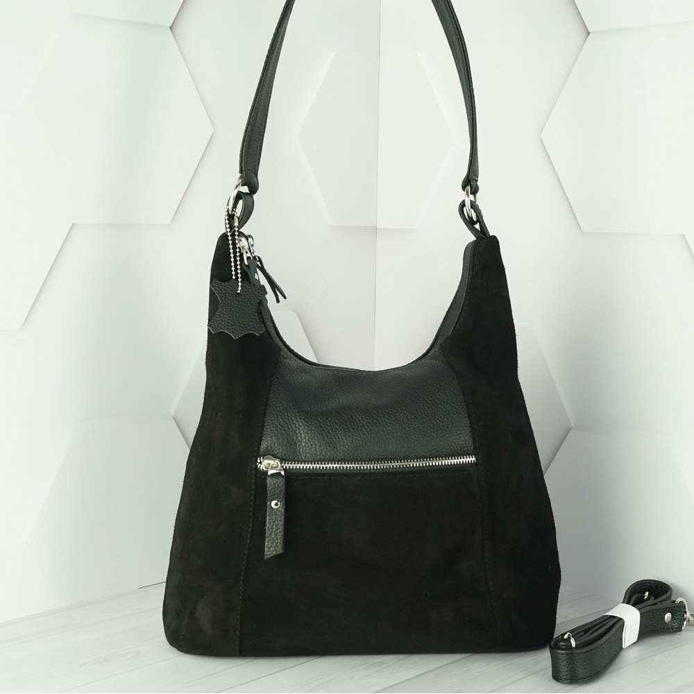 Кожаная женская сумка №211 черный