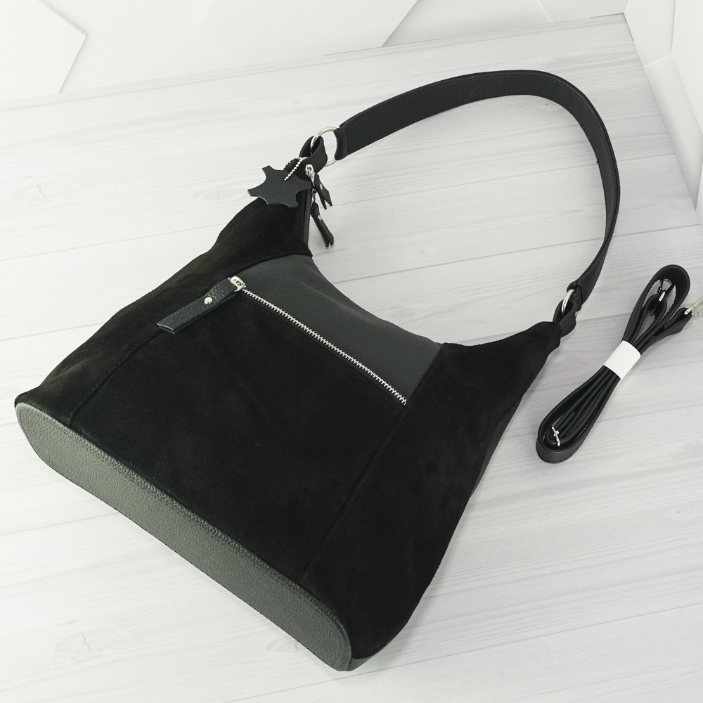 Кожаная женская сумка №211 черный