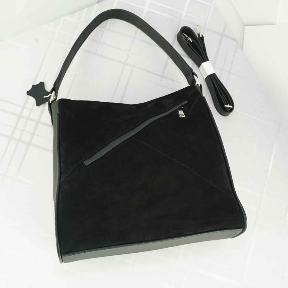 Кожаная женская сумка №223 черный