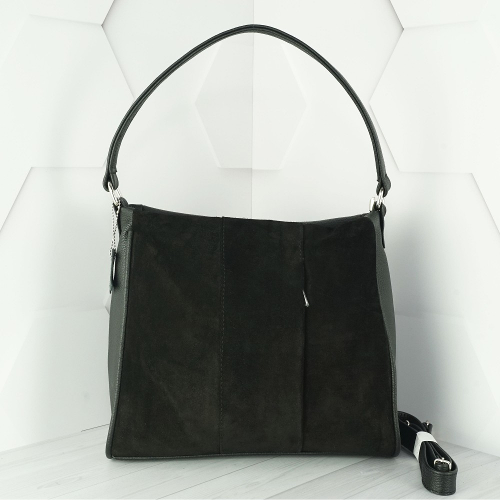 Кожаная женская сумка №224 черный