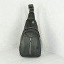 Кожаная мужская сумка рюкзак №1005-3 черный