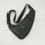 Кожаная мужская сумка рюкзак №1009-1 черный